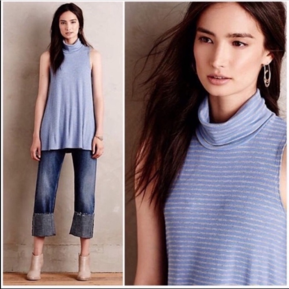 Anthropologie Puella turtleneck swing tank NWT